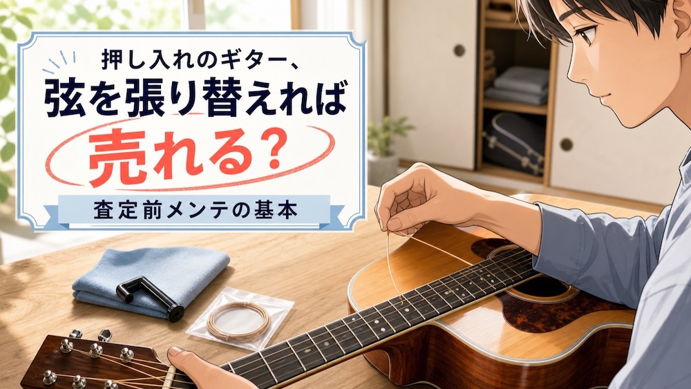 押し入れのギター、弦を張り替えれば売れる？査定前メンテの基本